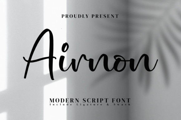 Airnon: Stylish Script Font for Designers