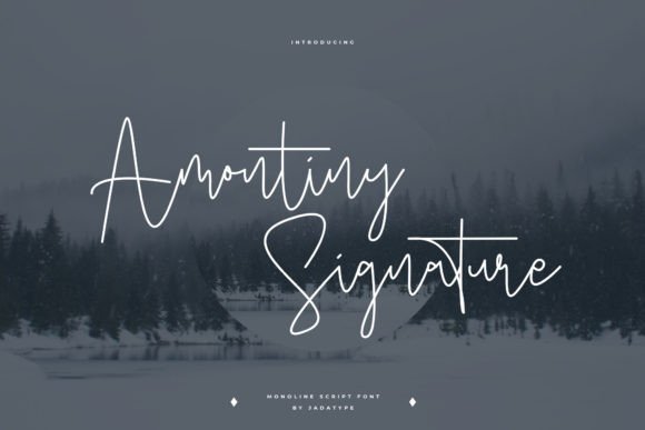Amontiny Signature Font
