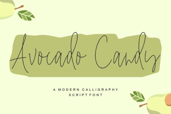 Avocado Candy Font for Web Design