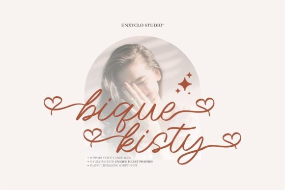 Bique Kisty Font: Elegant Script for Designers