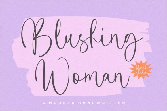 Blushing Woman Font Review