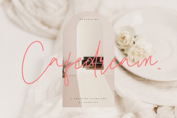 Cafedream Font for Editorial Design
