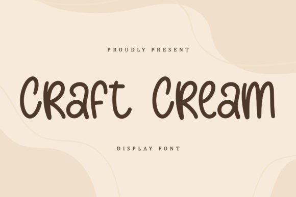 Cream Craft Font for Creative Projects