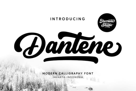 Dantene: A Modern Calligraphy Font