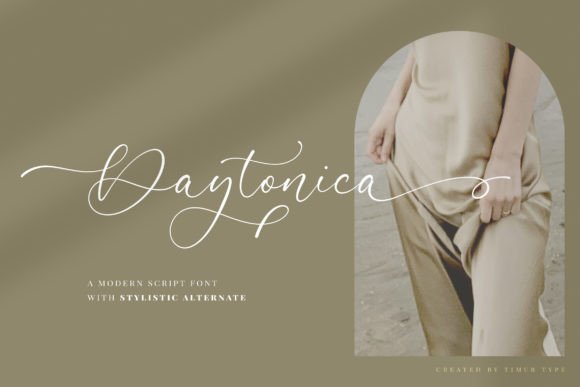 Daytonica Font: Elegant Handwritten Script
