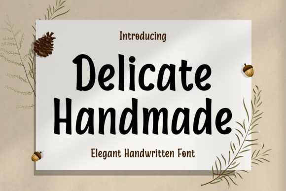 Delicate Handmade Font for Business