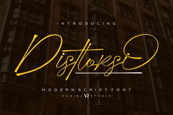 Disttorsi Font for Creative Projects