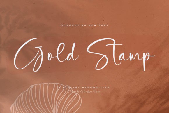 Gold Stamp Font for Elegant Design