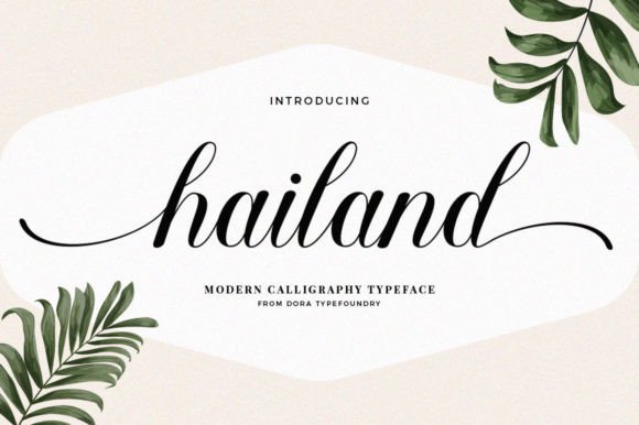 Hailand Font: Elegant Script for Editorial Design
