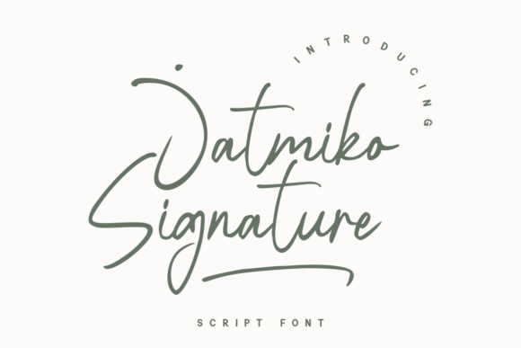 Jatmiko Signature Font