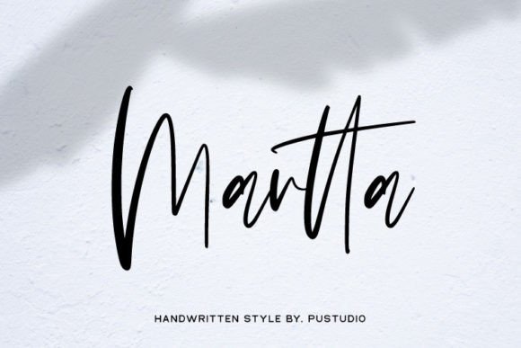 Martta: A Handwritten Font for Polished Branding