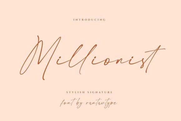 Millionist: A Luxurious Font for Small Businesses