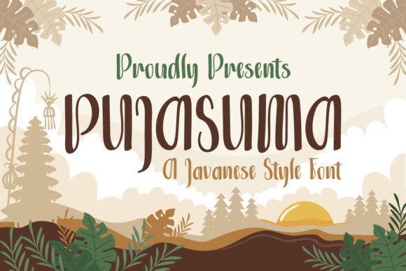 Pujasuma: A Font for Elegant Branding