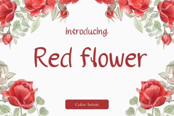 Red Flower Font Review