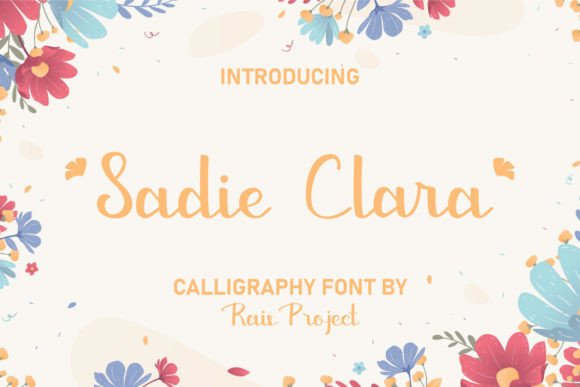 Sadie Clara Font: Elegant Script for Editorial Design