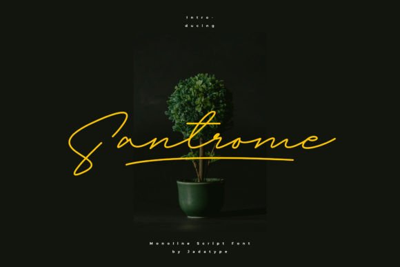 Santrome: A Luxurious Script Font