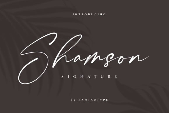 Shamson Signature Font for Elegant Campaigns