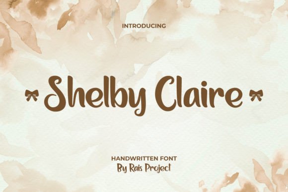 Shelby Claire Font for Stylish Design