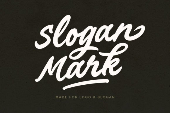 Slogan Mark Font for Bold Design